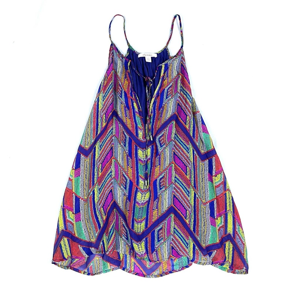 Colorful Chevron Print Tank Top - Multicolor